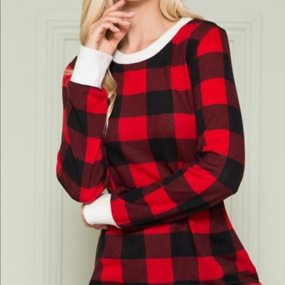 Long sleeve Buffalo plaid top - Picture 3 of 12
